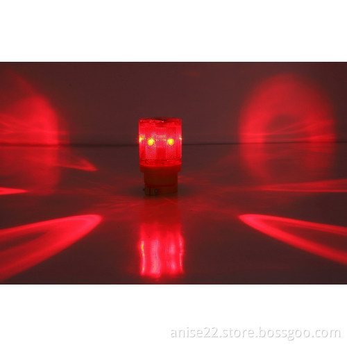 LED solar warning strobe lights for cart traffic and road safety
